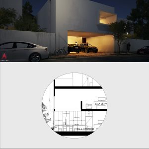 Corte Longitudinal - Casa Patios