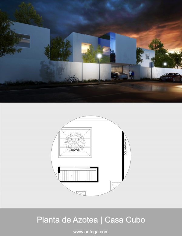 Planta Azotea - Casa Cubo
