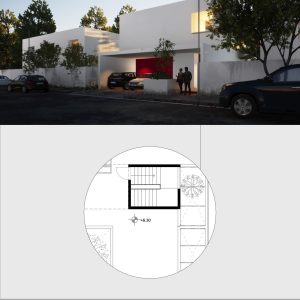 Planta de Azotea - Casa Rivera