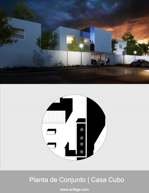 Planta de Conjunto - Casa Cubo