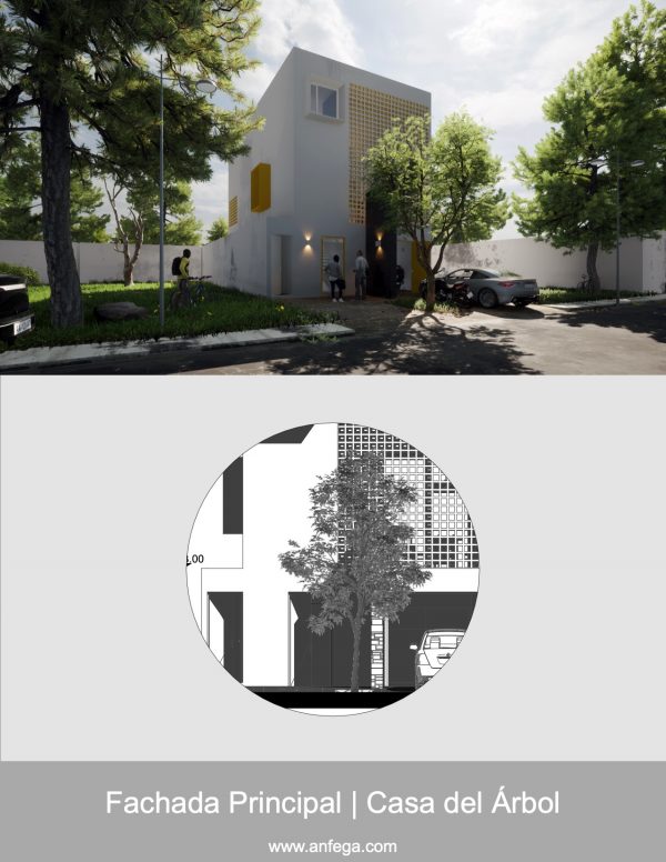 Fachada Principal – Casa del Árbol
