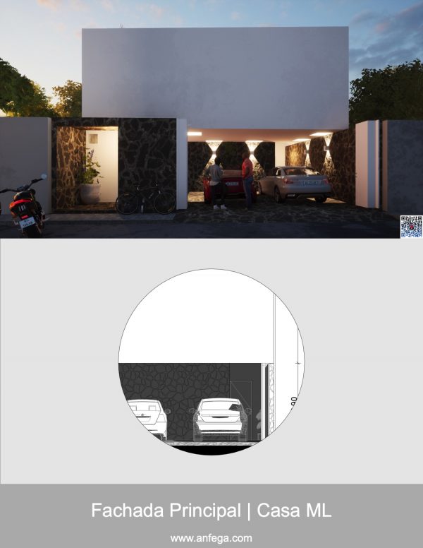 Fachada Principal - Casa ML