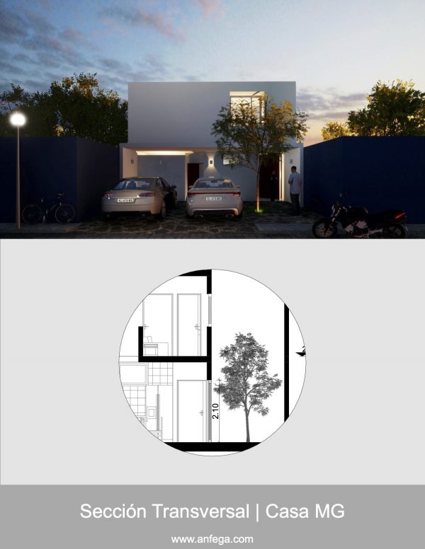 Corte Transversal - Casa MG