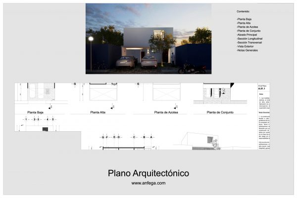 Plano Arquitectónico - Casa MG