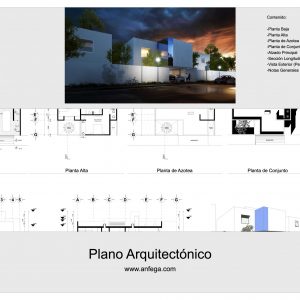 Plano Arquitectónico - Casa Cubo