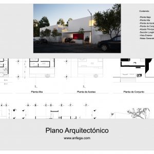 Plano Arquitectónico - Casa Rivera