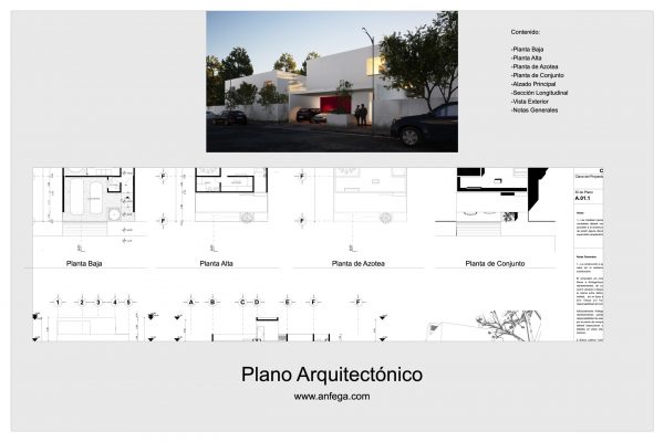Plano Arquitectónico - Casa Rivera