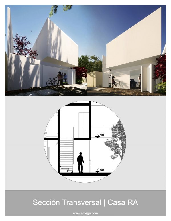 Sección Transversal – Casa RA