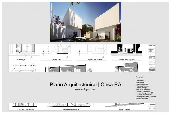 Plano Arquitectónico - Casa RA