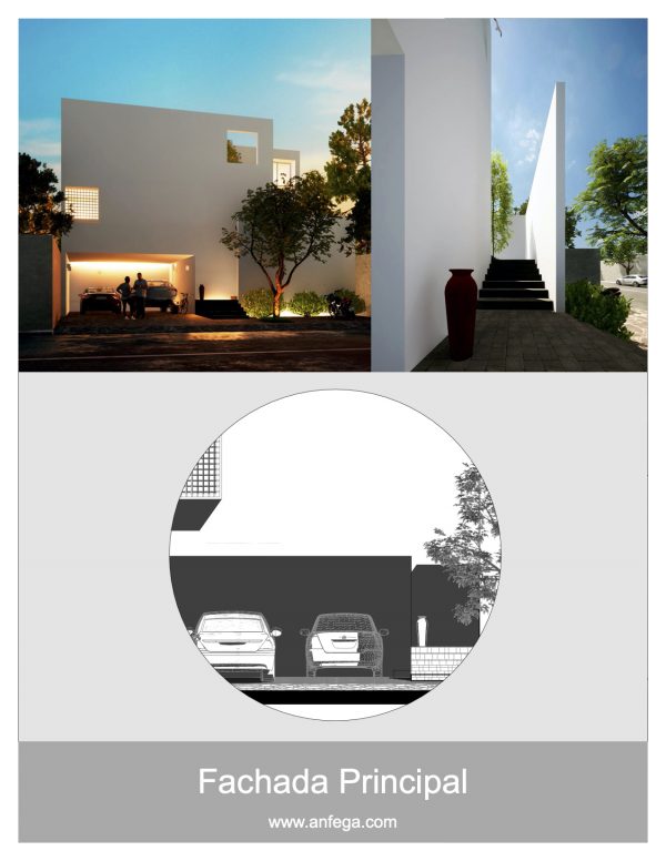 Alzado Principal - Casa LZ