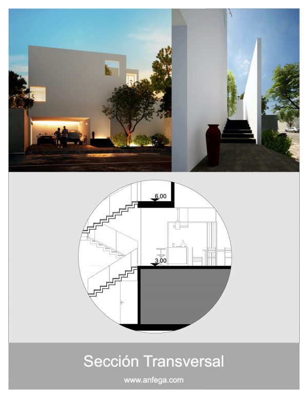 Sección Transversal - Casa LZ