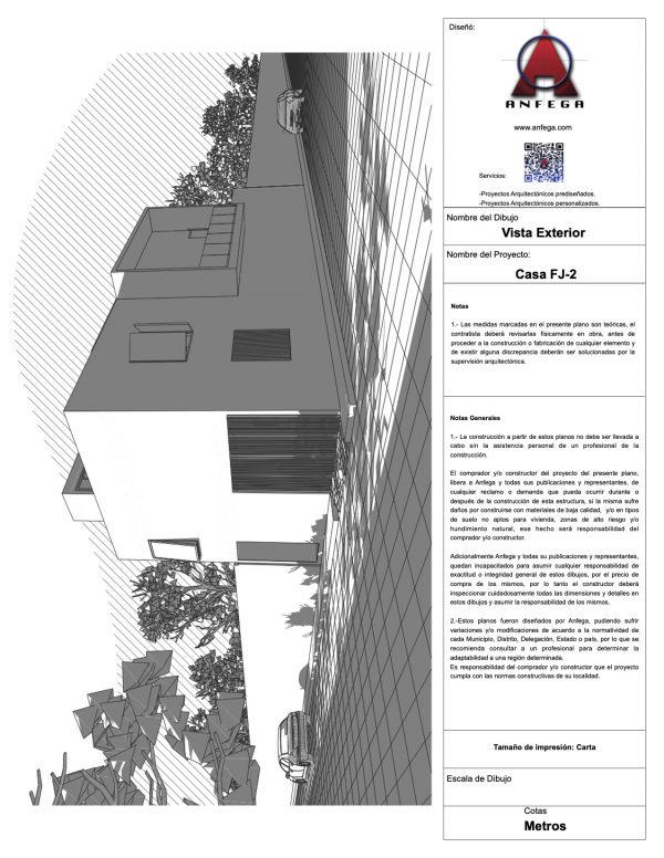 Vista Exterior 1 - Casa FJ-2