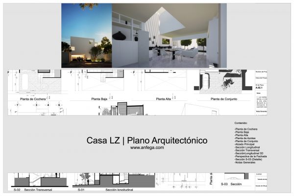 Plano Arquitectónico - Casa LZ