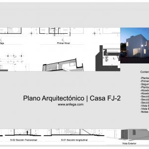 Plano Arquitectónico - Casa FJ-2