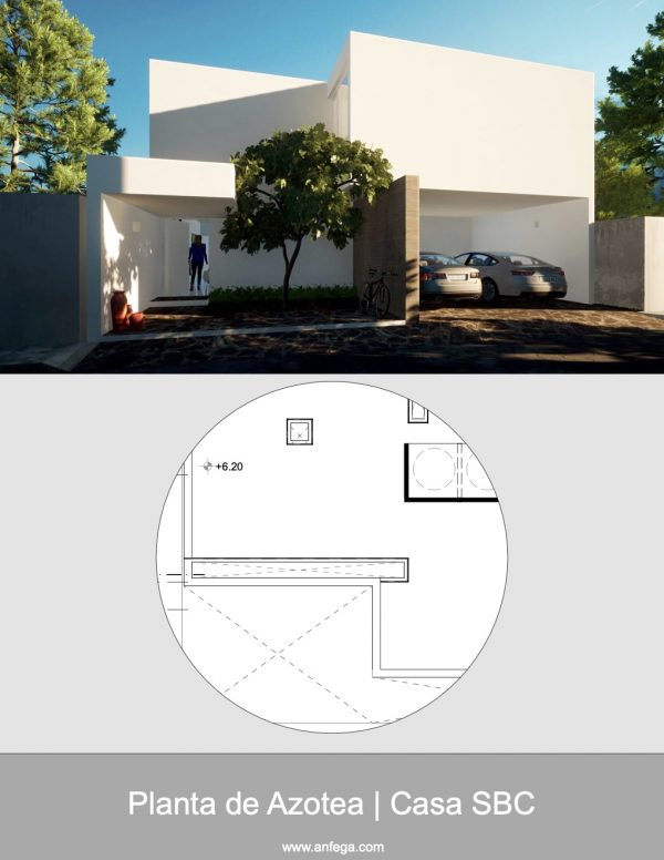 Planta de Azotea - Casa SBC