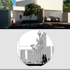Alzado Principal - Casa SBC