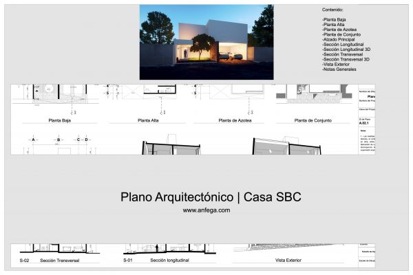 Plano Arquitectónico - Casa SBC