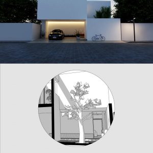 Sección Transversal 3D - Casa Doce