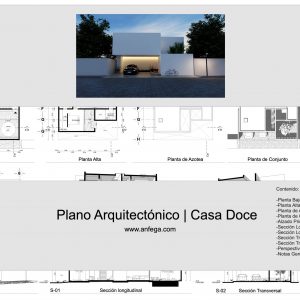Plano Arquitectónico - Casa Doce