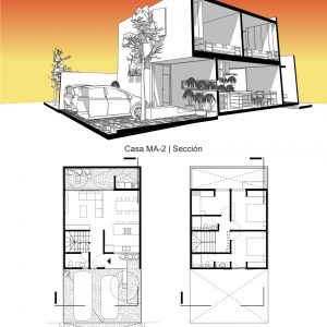 Sección 3D - Casa MA-2