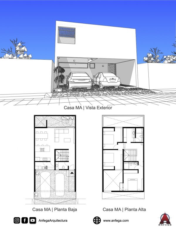 Vista Exterior 1 - Casa MA