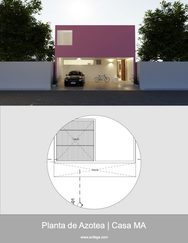 Planta de Azotea - Casa MA