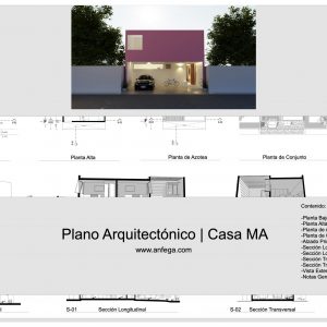 Plano Arquitectónico - Casa MA