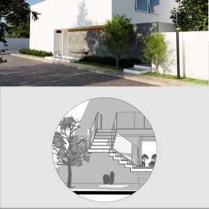Sección Transversal 3D - S-02 - Casa RS