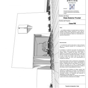 Vista Exterior Frontal - Casa RS