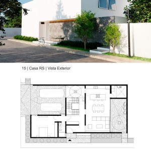 Vista Exterior Lateral - Casa RS