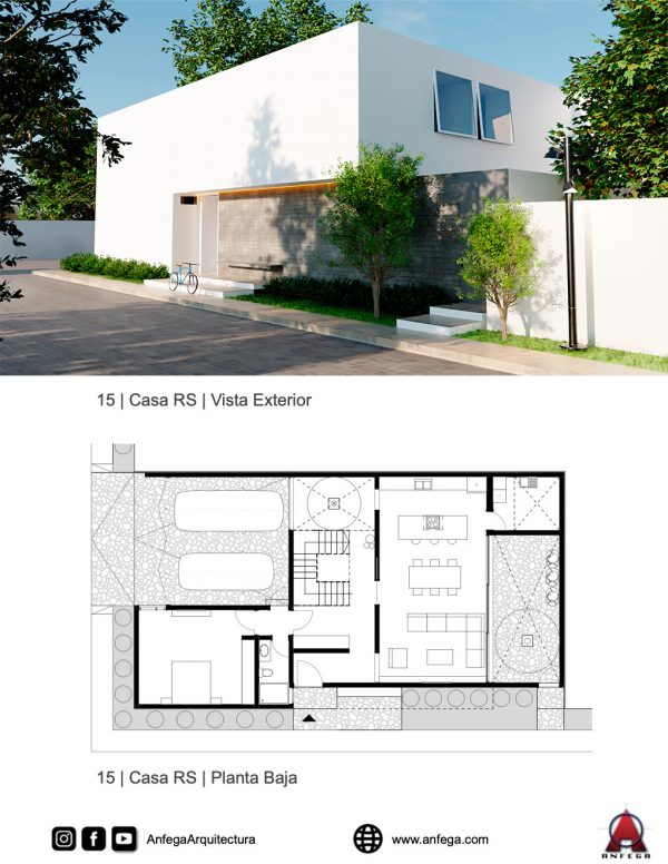 Vista Exterior Lateral - Casa RS
