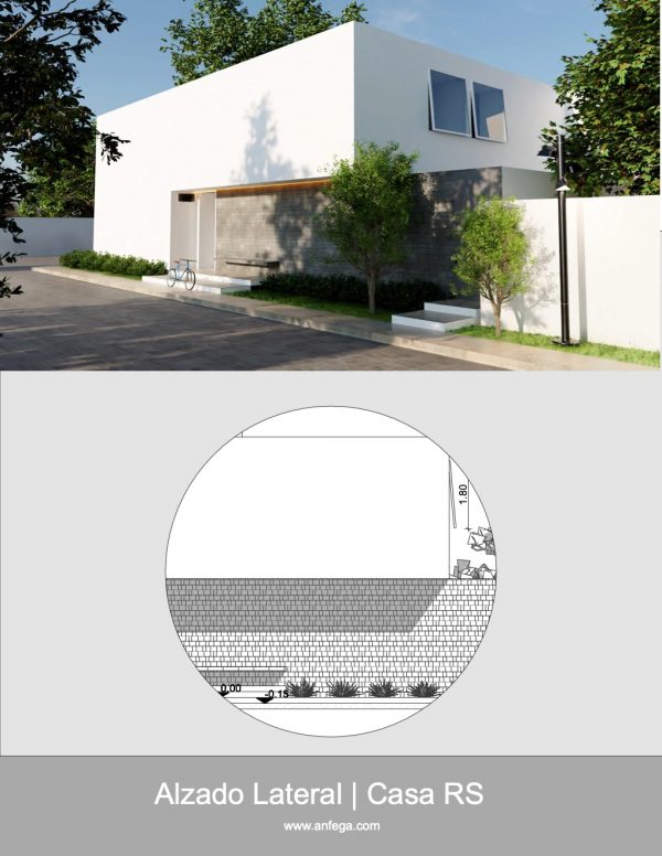Alzado Lateral - Casa RS