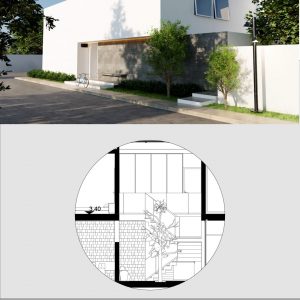 Sección Longitudinal S-01- Casa RS