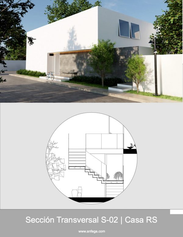 Sección Transversal S-02 - Casa RS