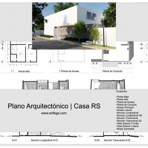 Plano Arquitectónico - Casa RS